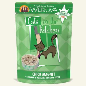 Cats in the Kitchen Chick Magnet Chicken & Mackerel, 3 oz Pouch, 12 Pack