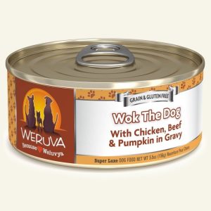 Weruva Wok the Dog Grain-Free Wet Dog Food, 5.5 oz (Case of 24)