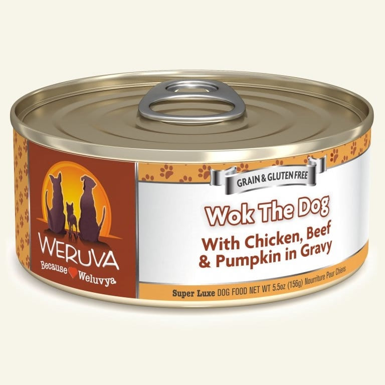 Weruva Wok the Dog Grain-Free Wet Dog Food, 5.5 oz (Case of 24)