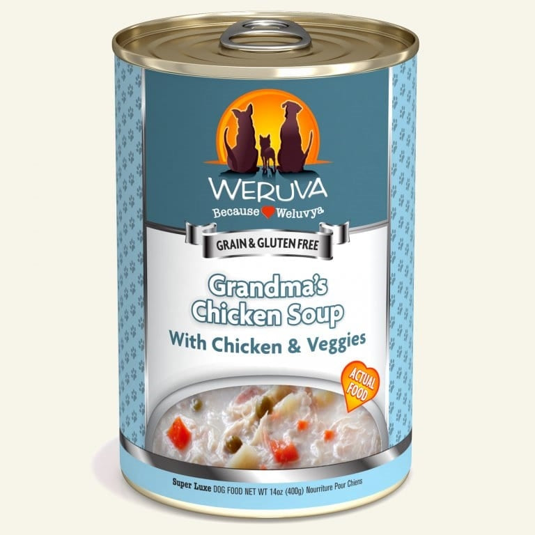 Weruva Grandma's Chicken Soup Grain-Free Wet Dog Food, 14 oz (Case of 12)