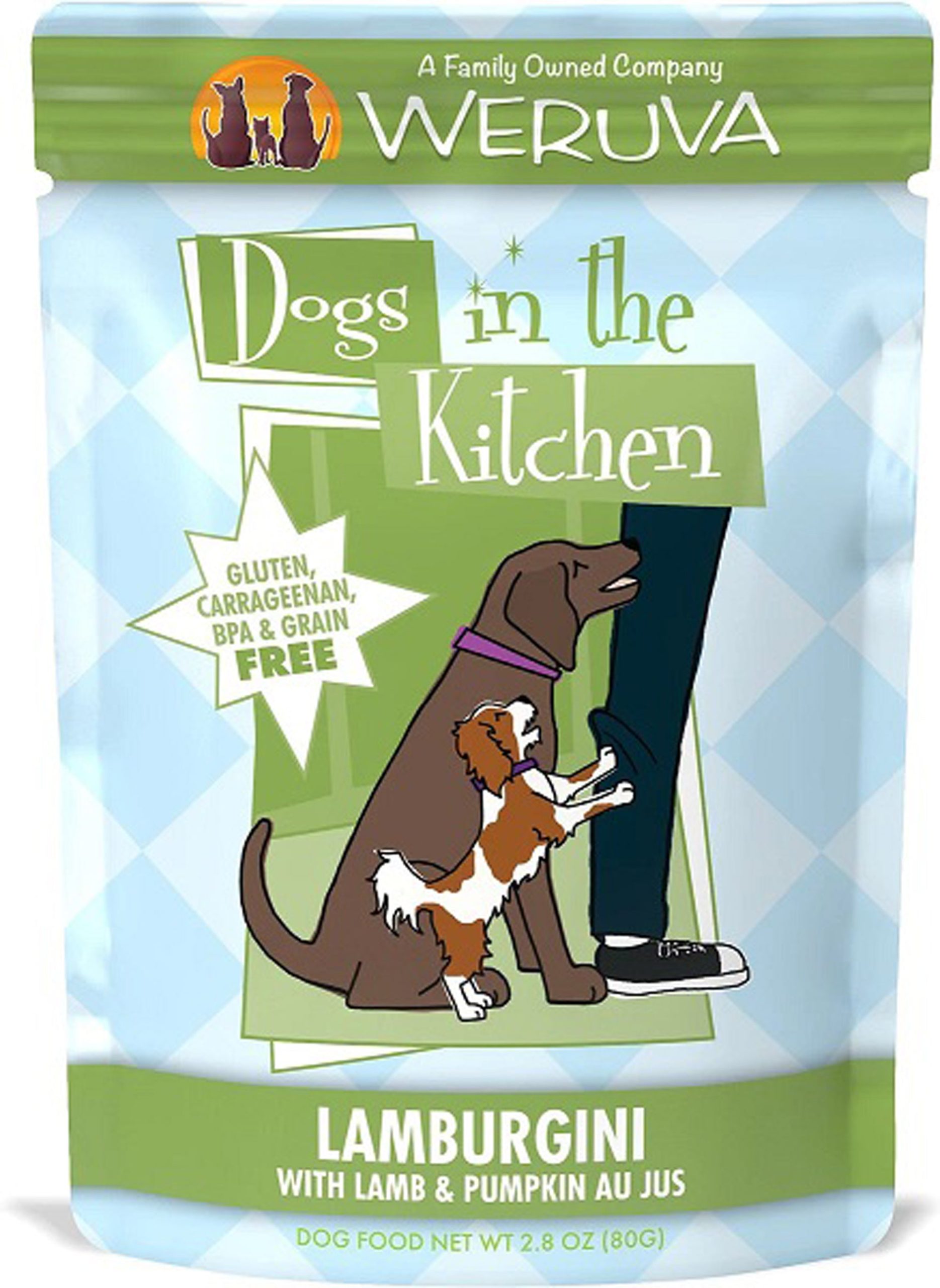 Dogs in the Kitchen Lamburgini Au Jus Wet Dog Food, 2.8 oz Pouch (Case of 12)