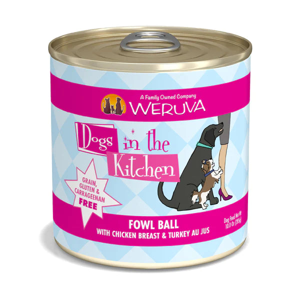Dogs in the Kitchen Fowl Ball Au Jus Wet Dog Food, 10 oz (Case of 12)