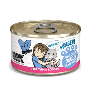 BFF Chuckles Wet Cat Food, Tuna & Chicken Dinner in Gelée, 3 oz (Case of 24)