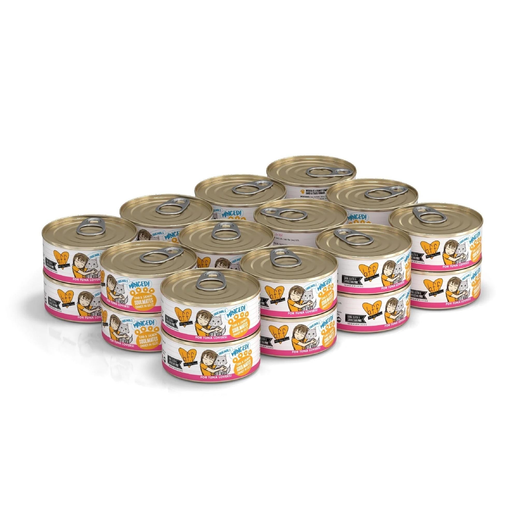 BFF Originals Soulmates Tuna & Salmon Dinner in Gelée, 5.5 oz, 24 Pack - Image 3