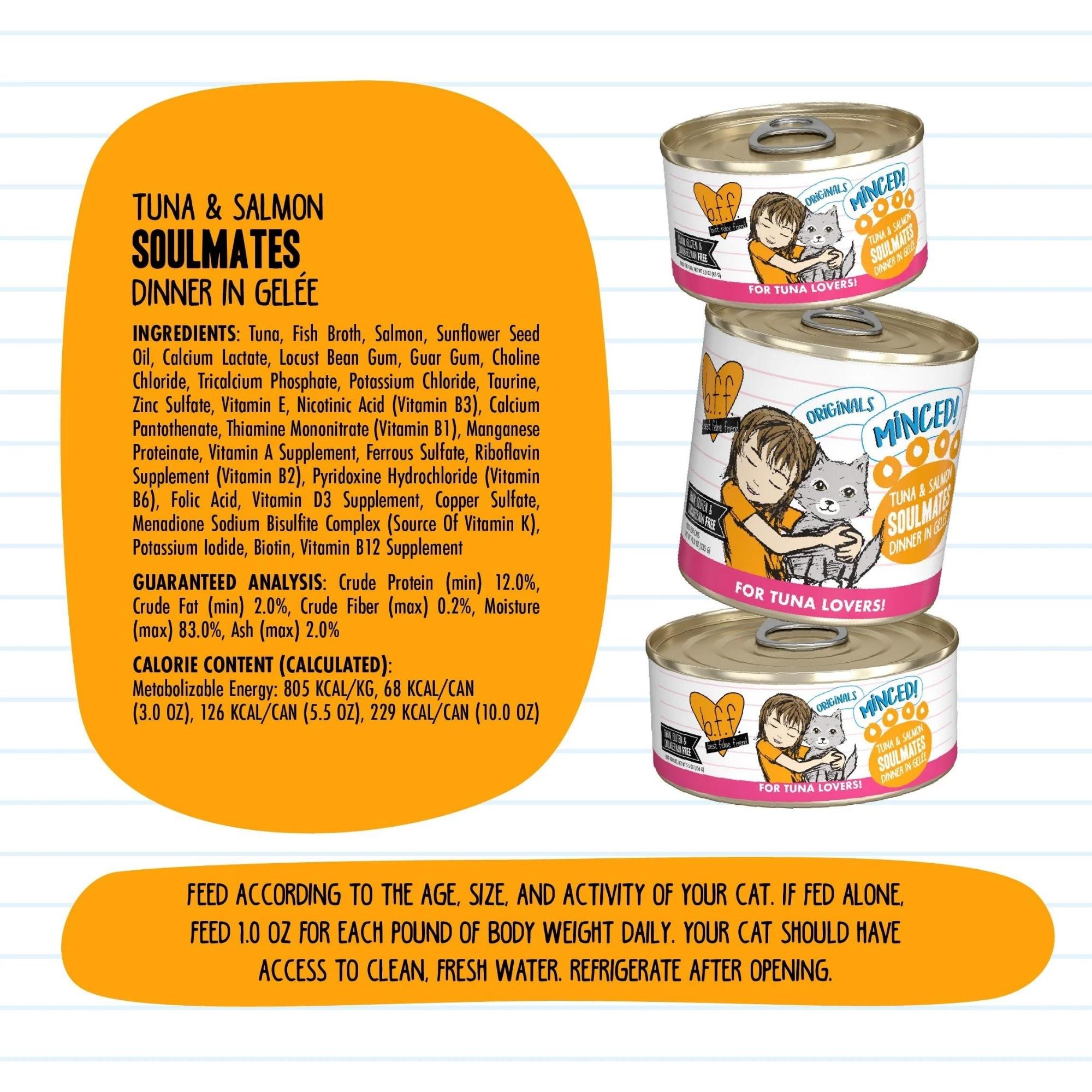 BFF Originals Soulmates Tuna & Salmon Dinner in Gelée, 5.5 oz, 24 Pack - Image 4