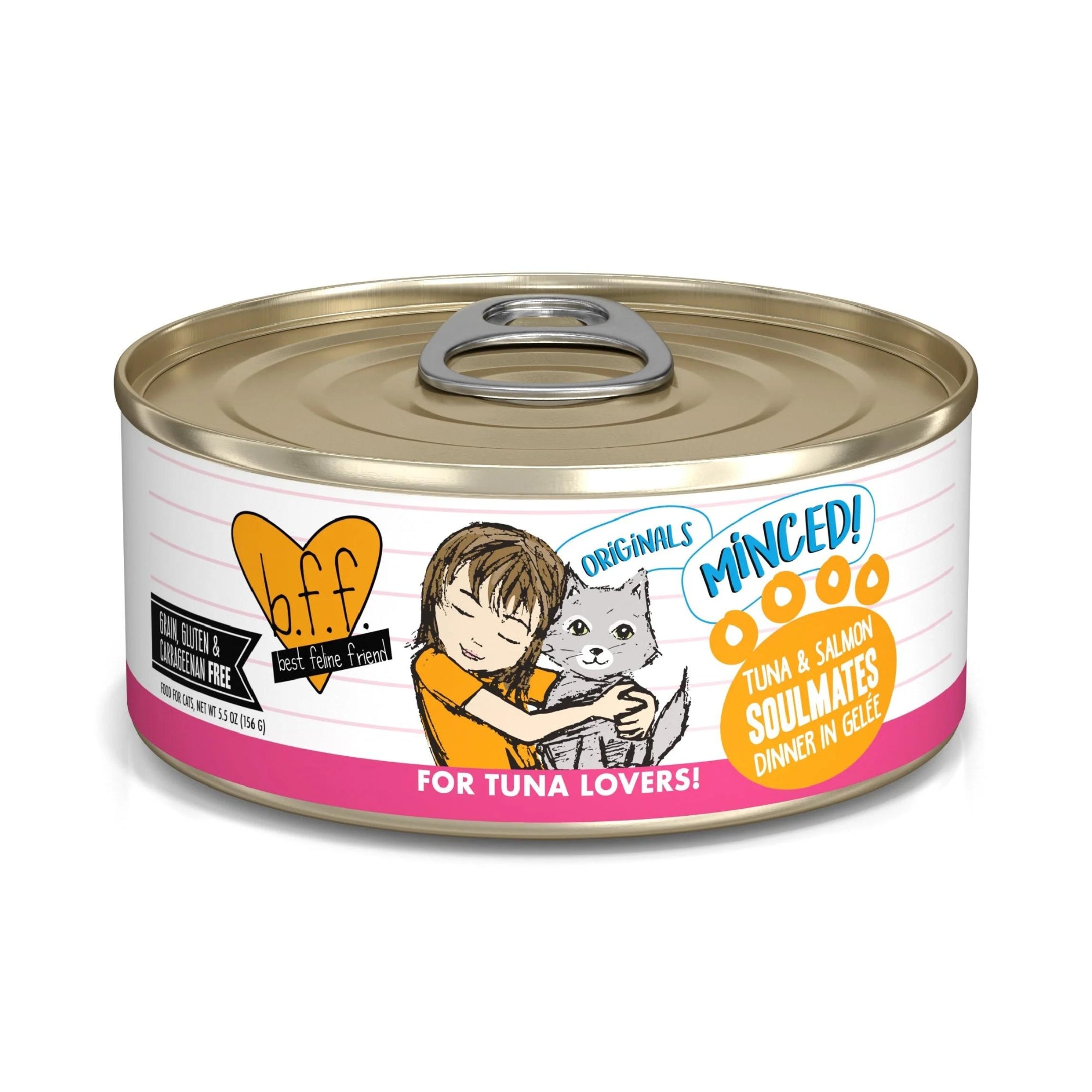BFF Originals Soulmates Tuna & Salmon Dinner in Gelée, 5.5 oz, 24 Pack