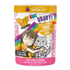 BFF OMG Tickles Wet Cat Food, Tuna & Turkey Dinner in Gravy, 3 oz (Case of 12)