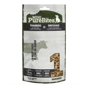 PureBites Mini Trainers Beef Liver Dog Treats, 3 oz