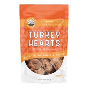 Oma's Pride Freeze-Dried Turkey Hearts Sliced Dog Treats, 1.5 oz