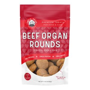 Oma's Pride Freeze-Dried Beef Organ Rounds Dog Treats, 1.5 oz