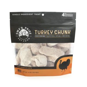 Oma's Pride Freeze-Dried Turkey Breast Chunks for Dogs & Cats, 4 oz