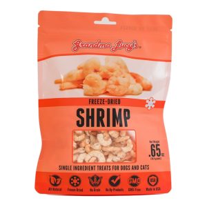 Grandma Lucy's Singles Freeze-Dried Shrimp for Dogs & Cats Dog Treats, 0.65 oz