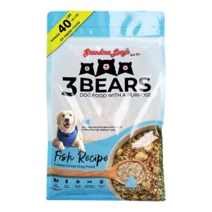 Grandma Lucy's 3 Bears Freeze-Dried Fish Dog Food, 8 lb