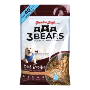 Grandma Lucy's 3 Bears Freeze-Dried Beef Dog Food, 8 lb