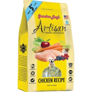 Grandma Lucy's Artisan Grain-Free Chicken Freeze-Dried Dog Food, 1 lb