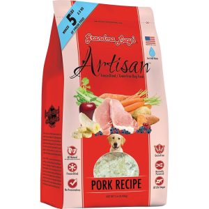 Grandma Lucy's Artisan Grain-Free Pork Freeze-Dried Dog Food, 1 lb
