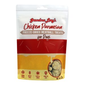 Grandma Lucy's Freeze-Dried Meatballs Chicken Parmesan Dog Treats, 3 oz
