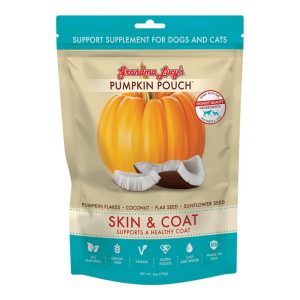 Grandma Lucy's Pumpkin Pouch Skin & Coat Dog Food Topper, 6 oz