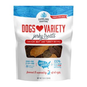Farmland Traditions Dogs Love Variety Jerky Dog Treats, 48 oz