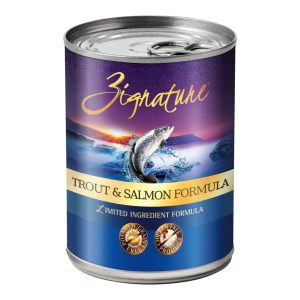 Zignature Trout & Salmon Grain-Free Canned Dog Food, 13 oz (Case of 12)