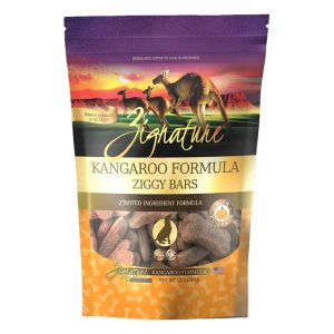 Zignature Ziggy Bar Kangaroo Dog Treats, 12 oz