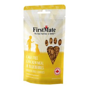 FirstMate Limited Ingredient Grain-Free Chicken & Blueberry Dog Treats, 8 oz