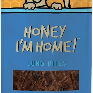 Honey I'm Home Buffalo Lung Bites Dog Treats, 3.1 oz
