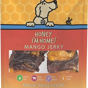 Honey I'm Home Buffalo Mango Jerky Dog Treats, 5.29 oz
