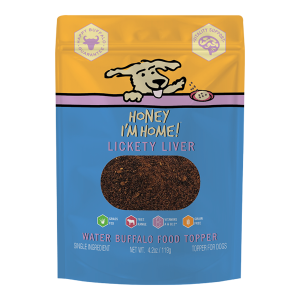Honey I'm Home Natural Water Buffalo Lickity Liver Food Topper
