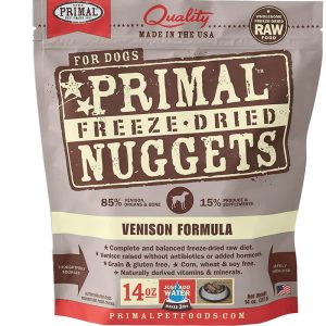 Primal Freeze-Dried Nuggets for Dogs, Venison, 14 oz