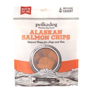 Polka Dog Bakery Salmon Chips Dog Treats, 4 oz