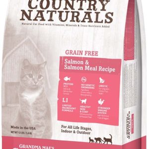 Grandma Mae's Country Naturals Grain-Free Dry Cat Food, Salmon & Salmon Meal