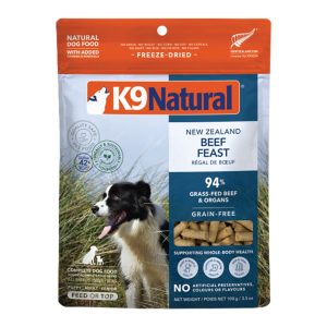 K9 Natural Freeze-Dried Beef Feast Dog Food Topper, 3.5 oz