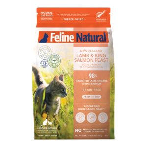 Feline Natural Freeze-Dried New Zealand Lamb & King Salmon Feast, 1.8 lb