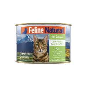 Feline Natural Grain-Free Canned Cat Food, Chicken & Lamb, 6 oz (Case of 12)
