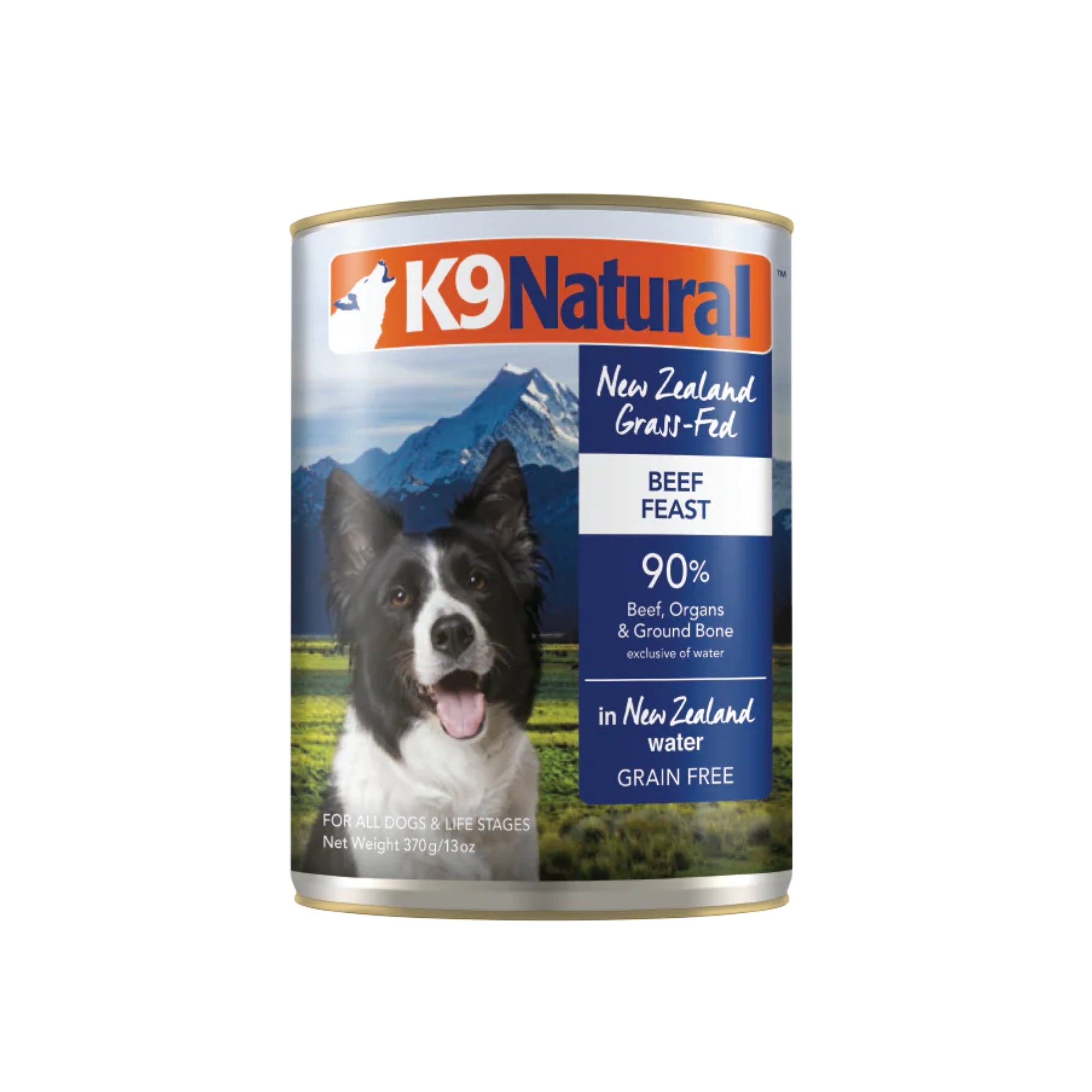 K9 Natural Grain-Free Canned Dog Food, Beef, 13 oz (Case of 12)