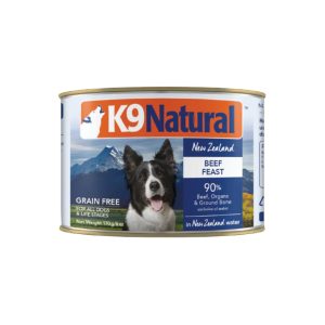 K9 Natural Grain-Free Canned Beef Feast, 6 oz (Case of 12)