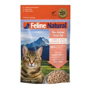 Feline Natural Freeze-Dried New Zealand Lamb & King Salmon Feast, 11 oz