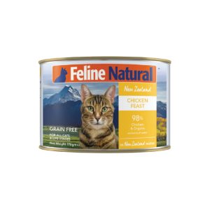 Feline Natural Grain-Free Canned Cat Food, Chicken Feast, 6 oz (Case of 12)