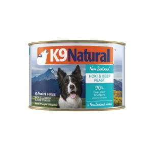 K9 Natural Grain-Free Canned Hoki & Beef Feast, 6 oz (Case of 12)