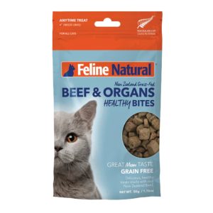 Feline Natural Freeze-Dried Healthy Bites Cat Treats, Beef, 1.76 oz