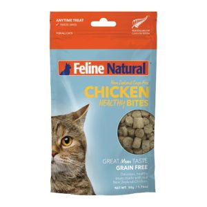 Feline Natural Freeze-Dried Healthy Bites Cat Treats, Chicken, 1.76 oz