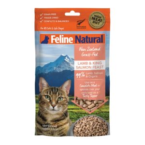 Feline Natural Freeze-Dried New Zealand Lamb & King Salmon Topper, 3.5 oz