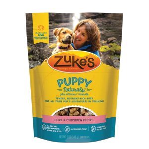 Zuke's Puppy Naturals Pork & Chickpea Dog Treats, 5 oz