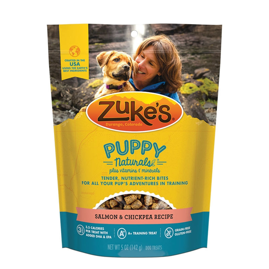 Zuke's Puppy Naturals Salmon & Chickpea Dog Treats, 5 oz - Image 2