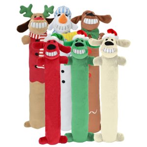 Multipet Holiday Loofa Dog Toys Assorted 12 in
