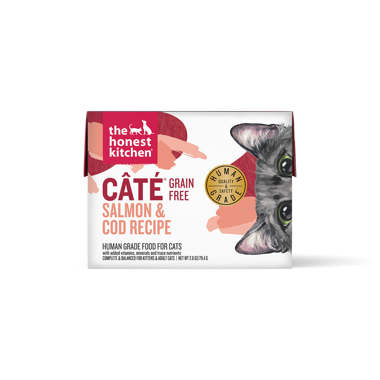 The Honest Kitchen Grain-Free Cate Salmon & Cod Pâté, 2.8 oz (Case of 12)
