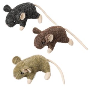 Spot Wool Mouse Willie with Catnip Assorted 3.5 in