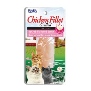 Inaba Grilled Chicken Fillet in Crab Flavored Broth, .9 oz (Case of 6)