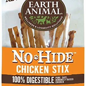 Earth Animal No-Hide Chicken Stix Dog Chews, 10 Pack